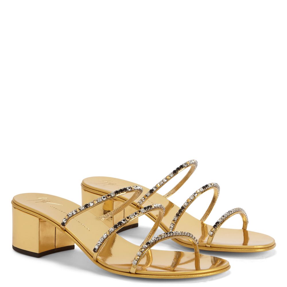 DARK COLORFUL - Gold - Sandals