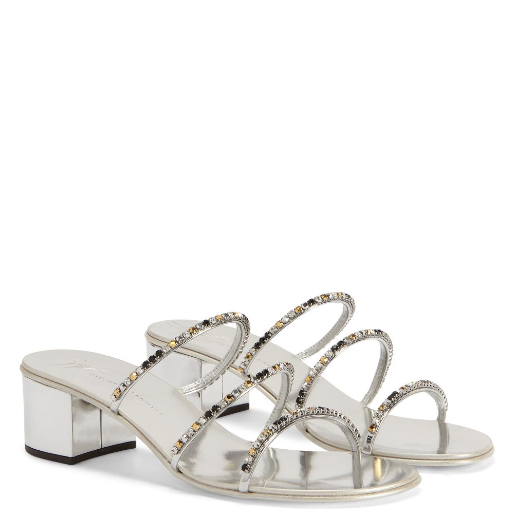 DARK COLORFUL - Silver - Sandals