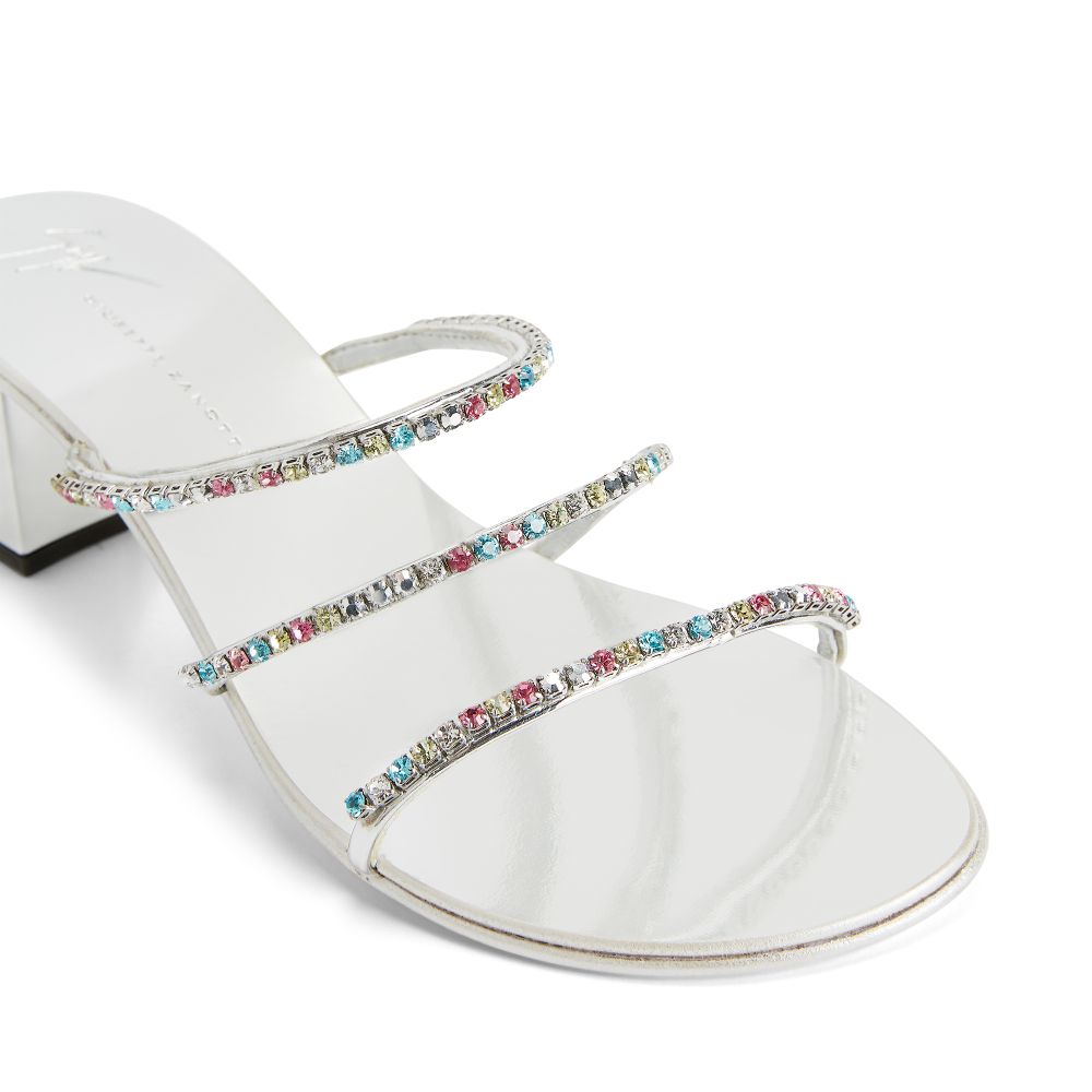 DARK COLORFUL - Silver - Sandals