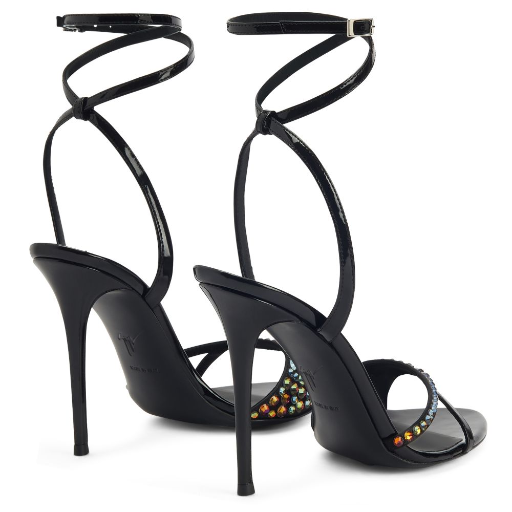 MOUNAGE CRYSTAL - Black - Sandals