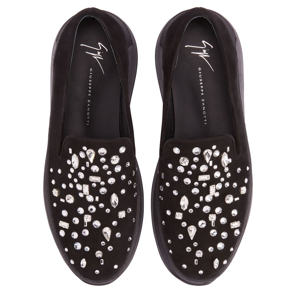 AFELIA CRYSTAL - Black - Loafers