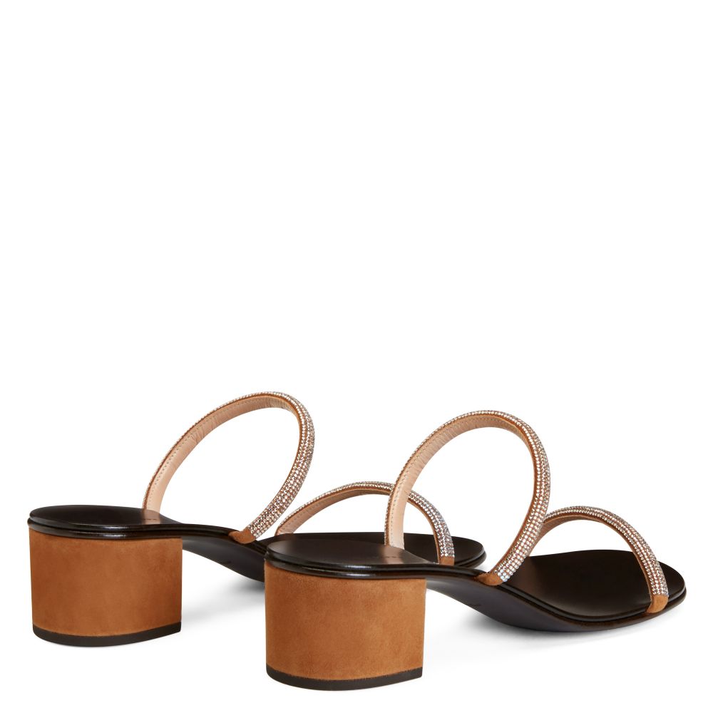 CROISETTE CRYSTAL 50 - Brown - Sandals