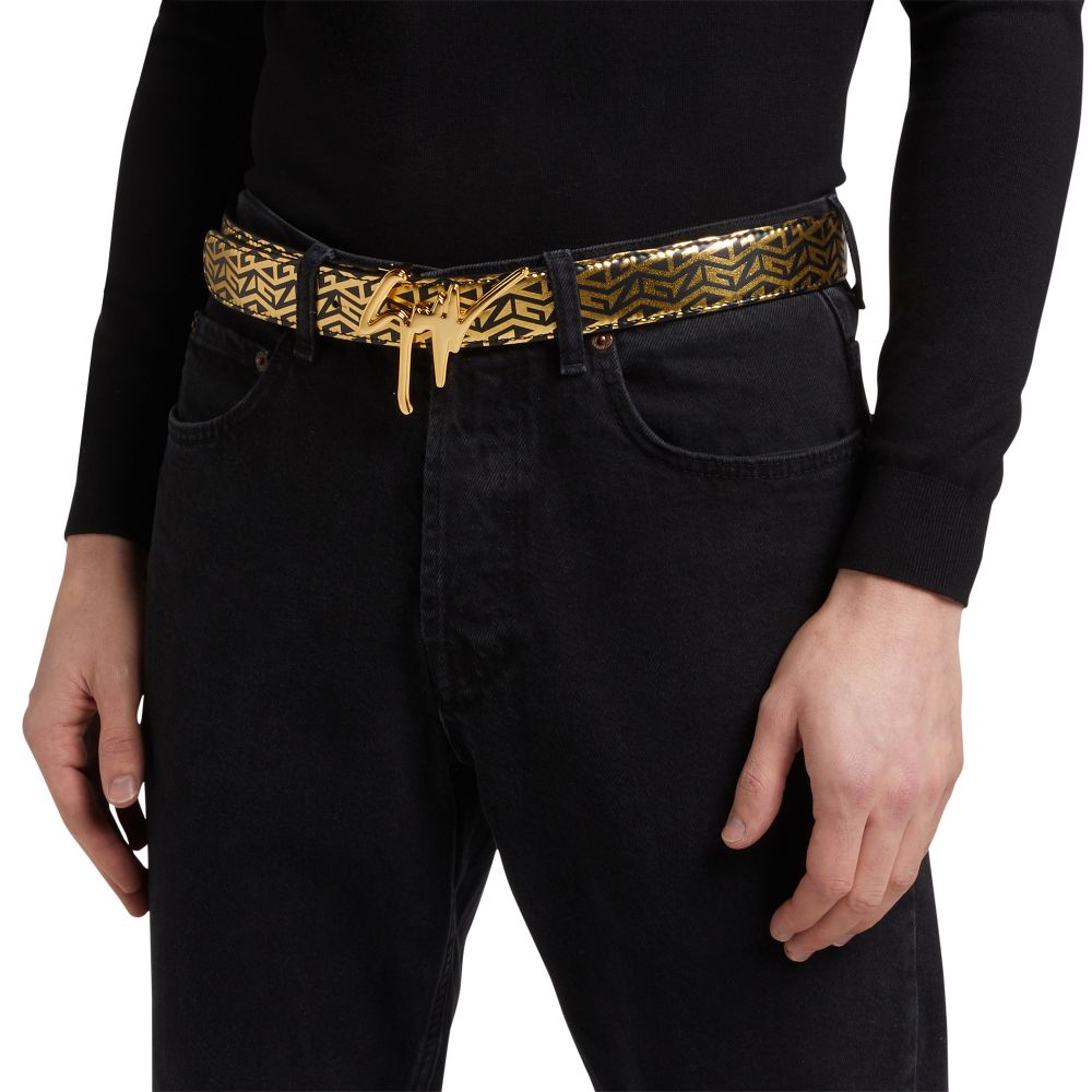 GIUSEPPE MONOGRAM - Gold - Belts