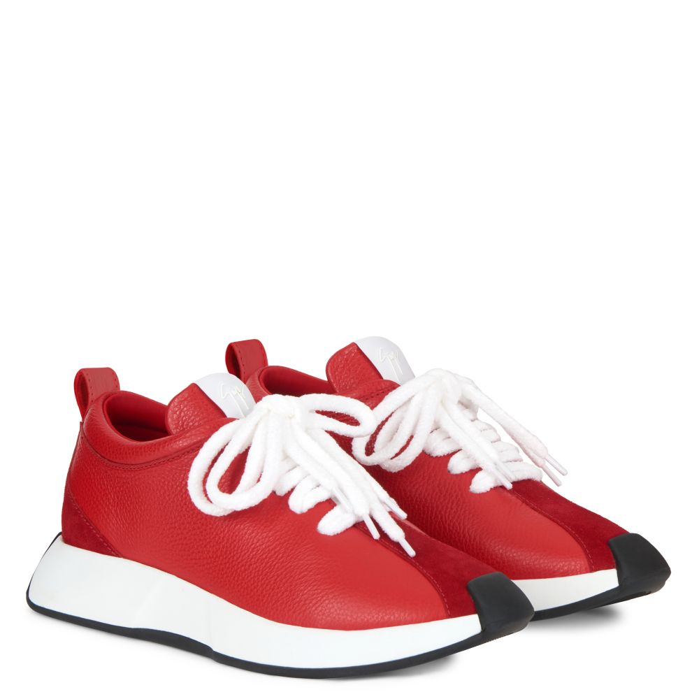 GIUSEPPE ZANOTTI FEROX - Red - Low-top sneakers