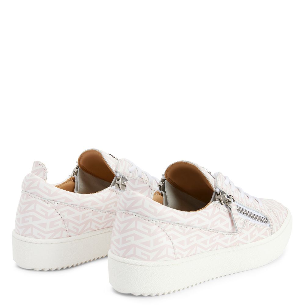 FRANKIE MONOGRAM - White - Low-top sneakers