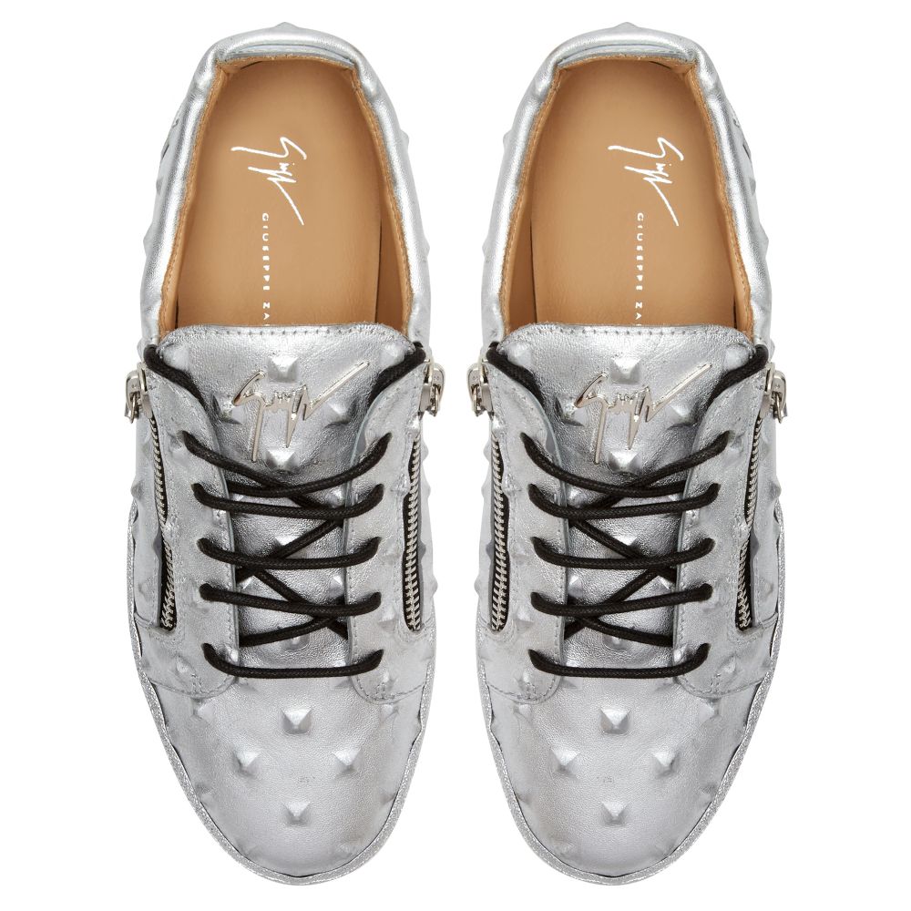 FRANKIE - Silver - Low-top sneakers