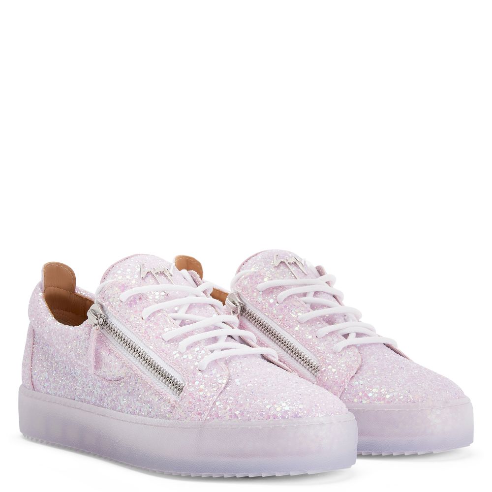 FRANKIE GLITTER - Pink - Low-top sneakers