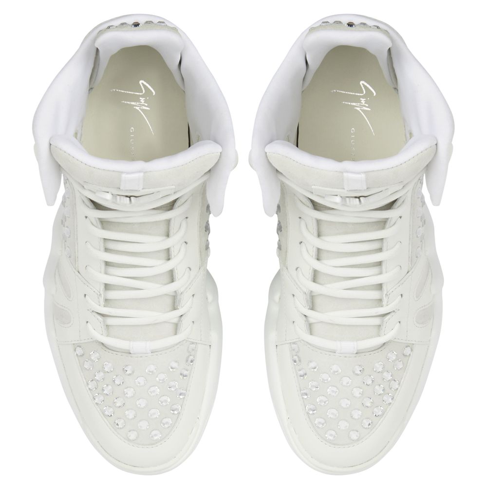 TALON - White - Mid top sneakers