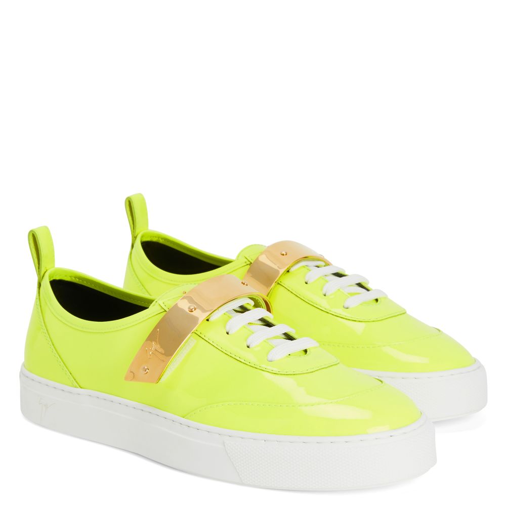 GIUSEPPE ZANOTTI ZENAS - Yellow - Low-top sneakers