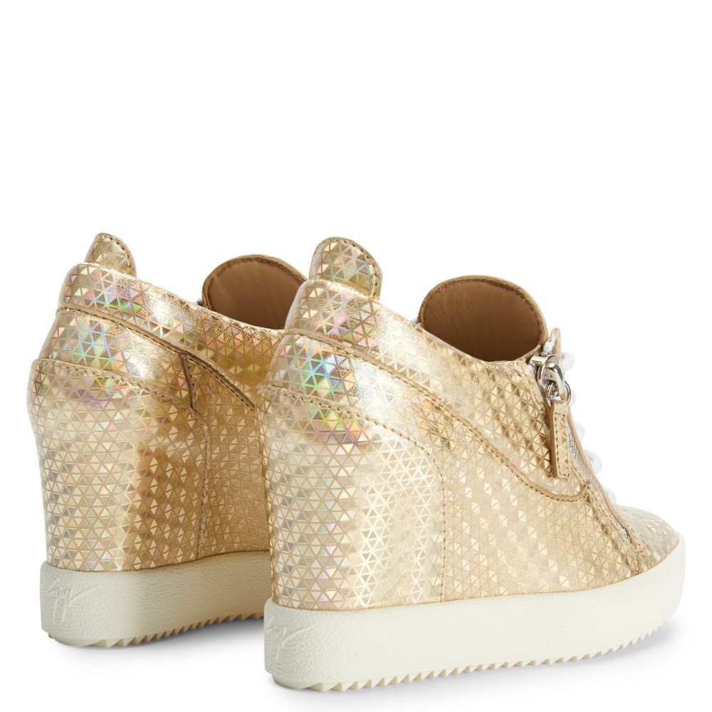 ADDY  WEDGE KALEIDO - Or - Sneakers montante