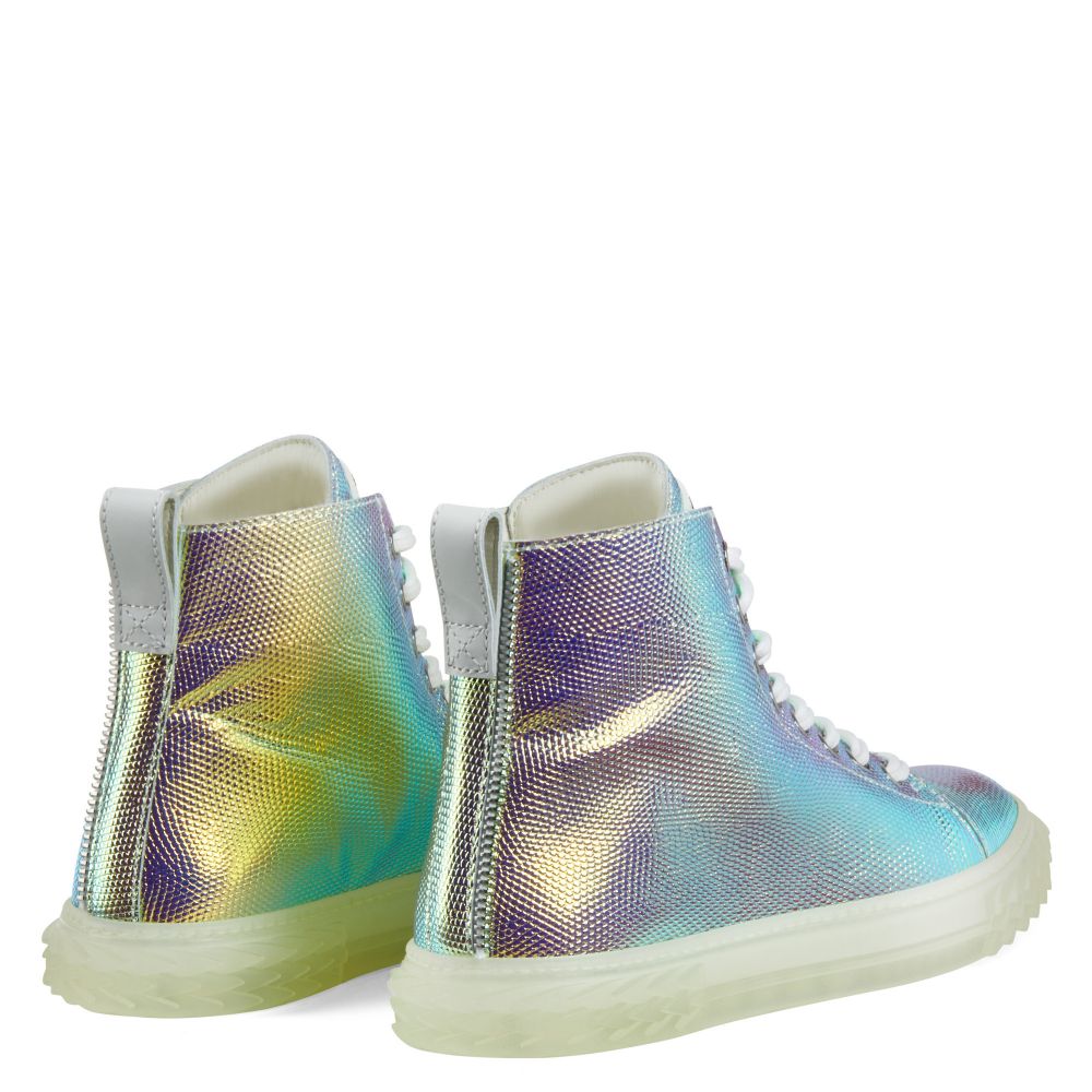 BLABBER - Silver - Mid top sneakers