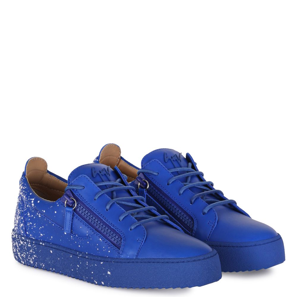 FRANKIE SPRAY - Blue - Low-top sneakers