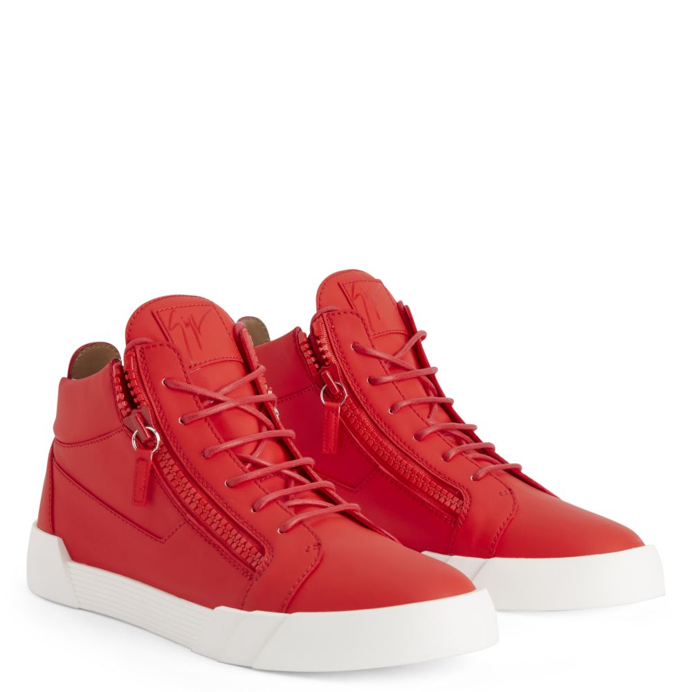 THE SHARK 5.0 MID - Red - Mid top sneakers