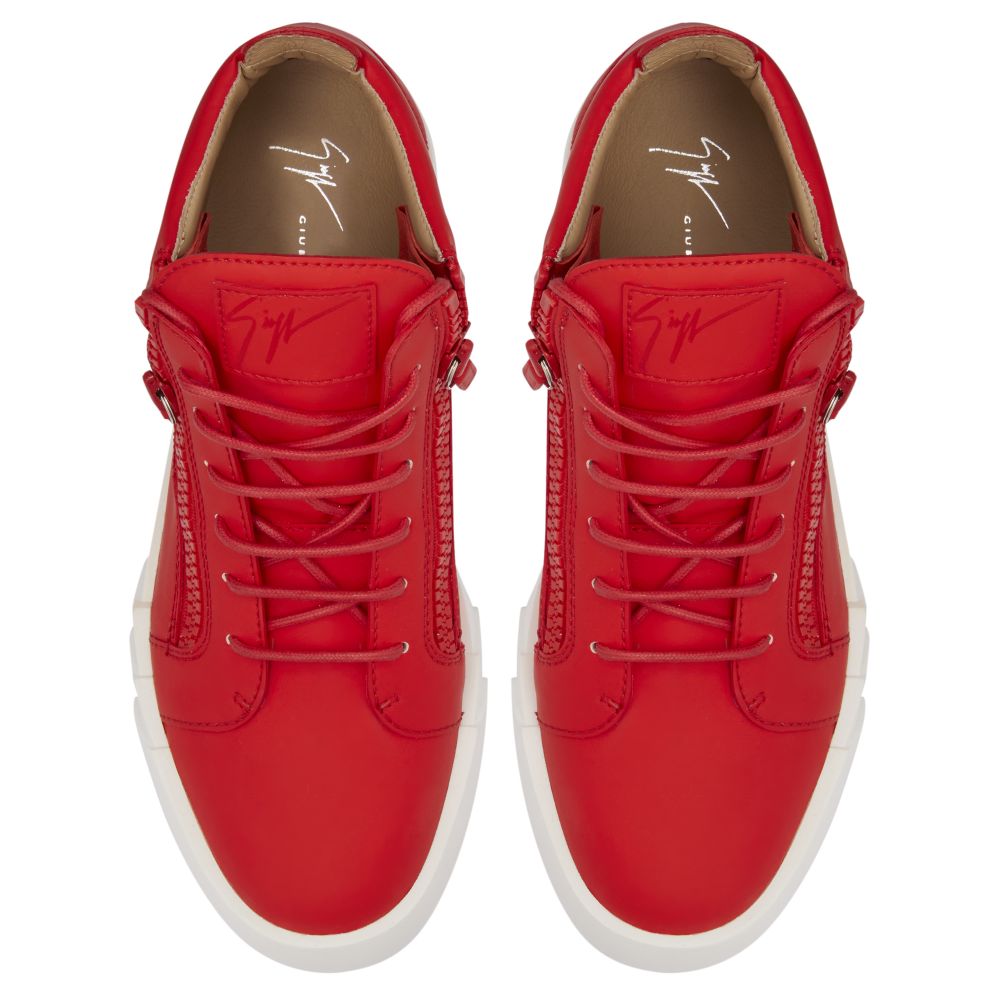 THE SHARK 5.0 MID - Rouge - Sneakers montante