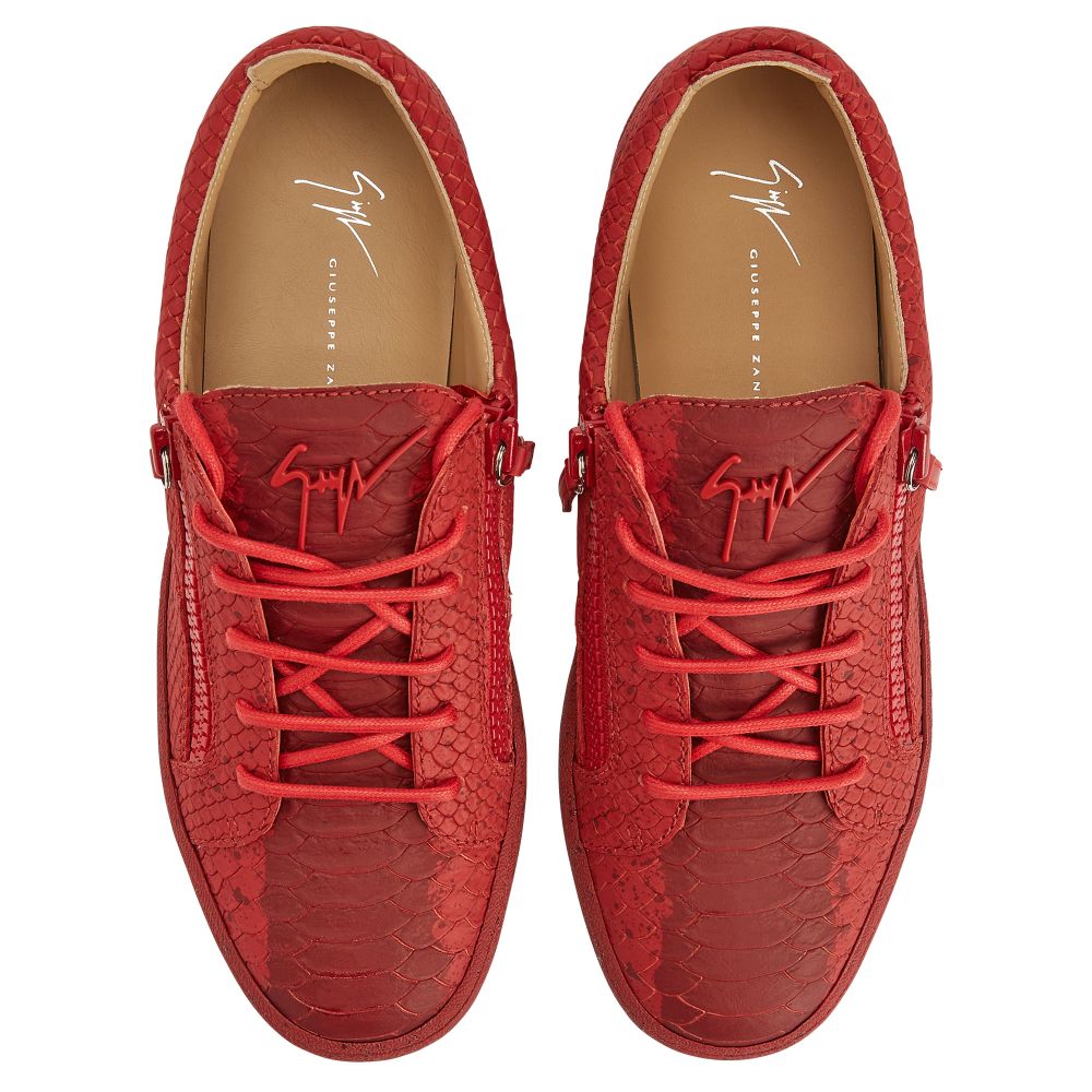 FRANKIE - Rouge - Sneakers basses