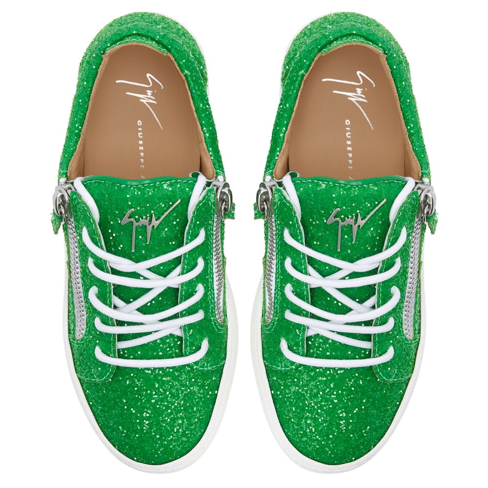 FRANKIE GLITTER - Green - Low-top sneakers
