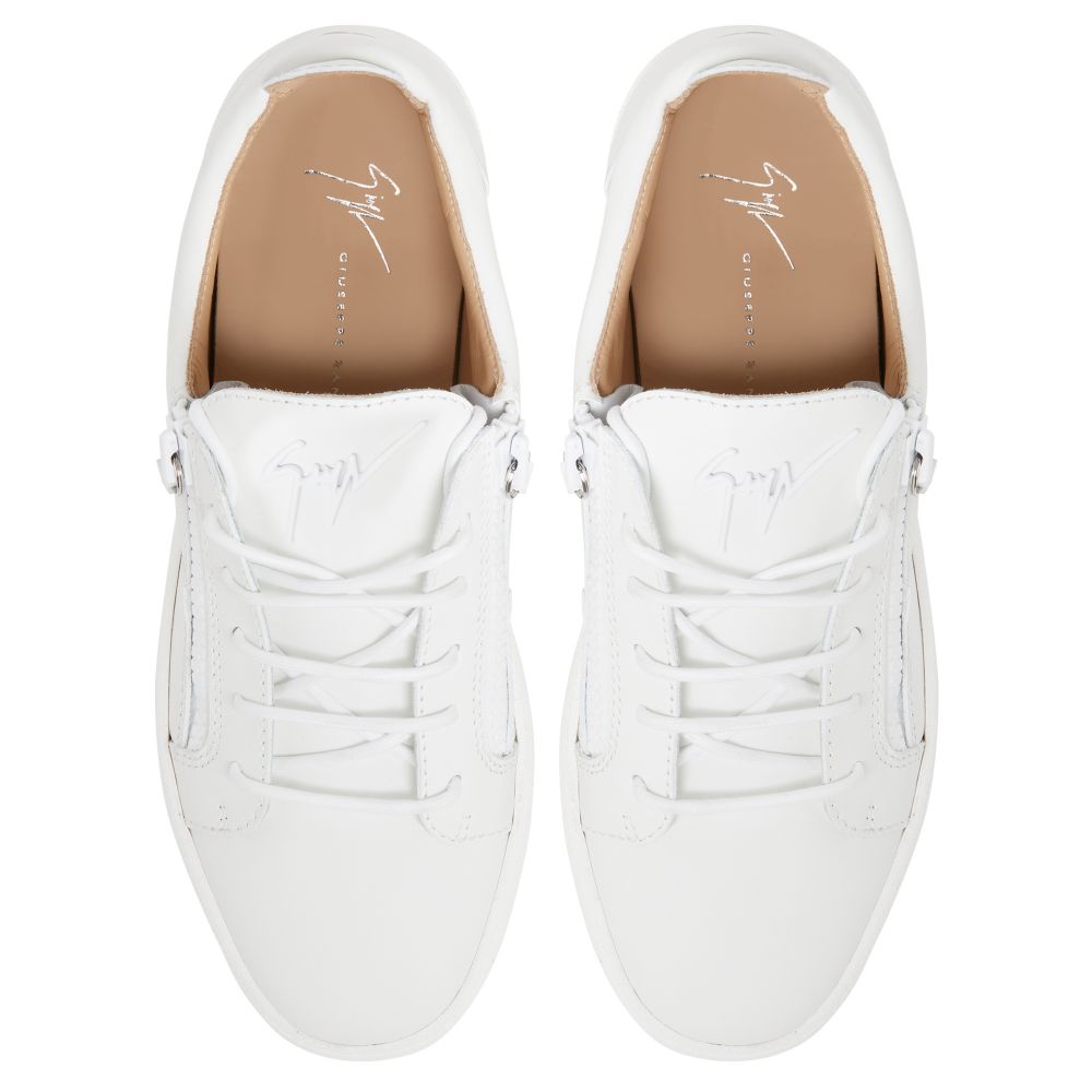 FRANKIE - White - Low-top sneakers