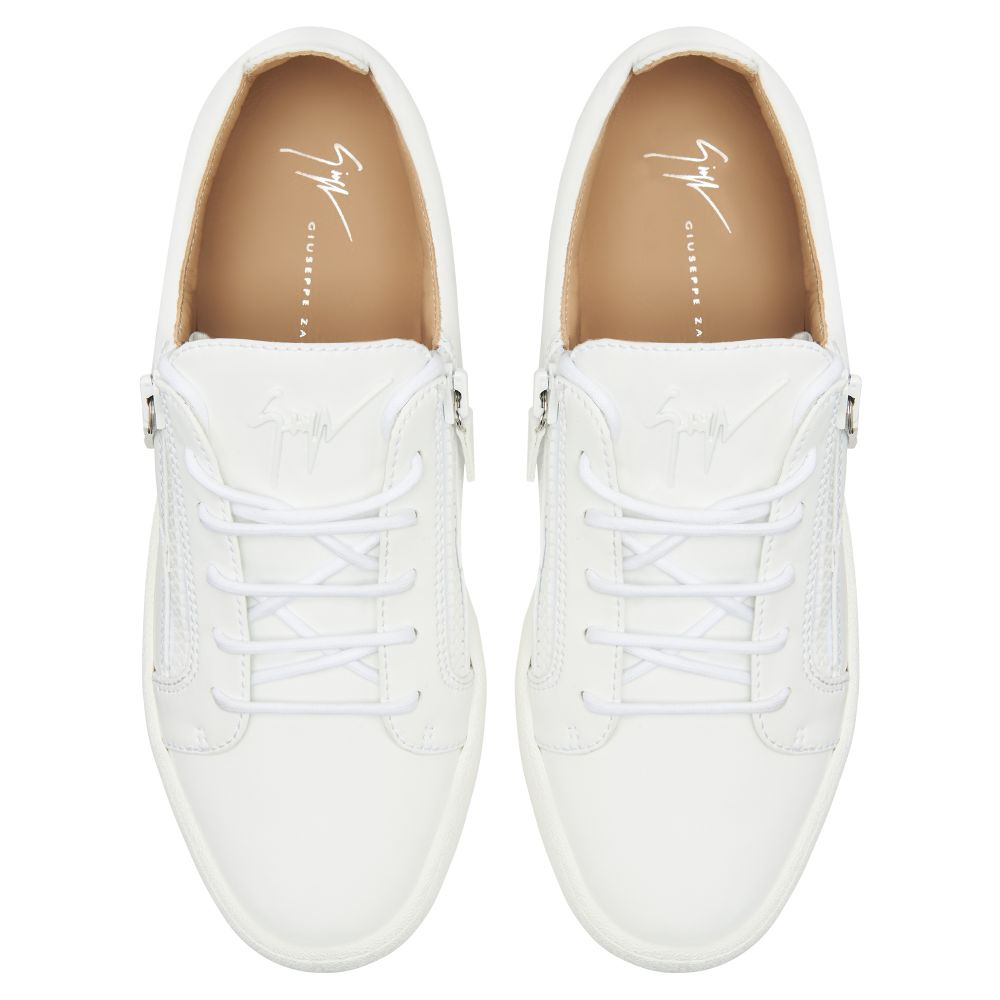 FRANKIE - White - Low-top sneakers