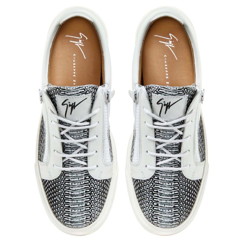 FRANKIE - Noir et blanc - Sneakers basses