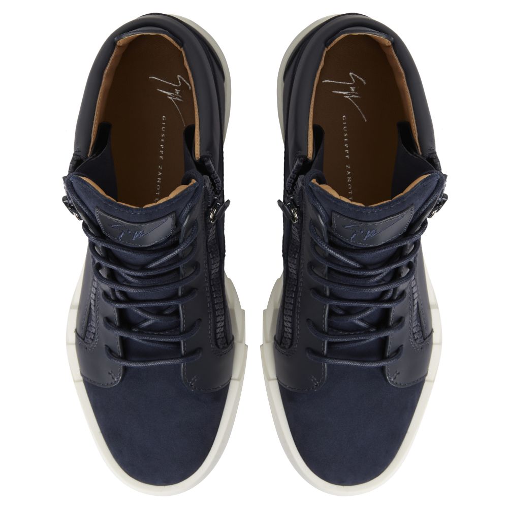 KRISS - Bleu - Sneakers montante