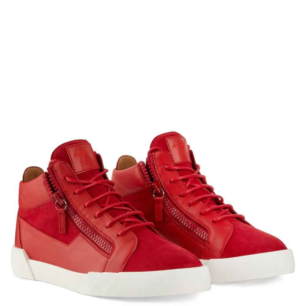 THE SHARK 5.0 MID - Rouge - Sneakers montante