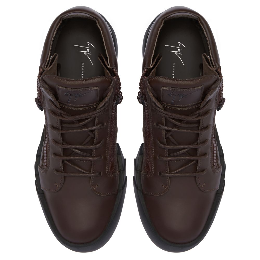 THE SHARK 5.0 MID - Brown - Mid top sneakers