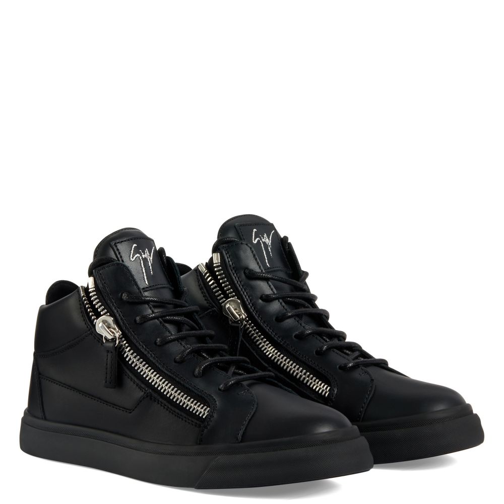 KRISS - Mid top sneakers - Black | Giuseppe Zanotti ® Outlet US