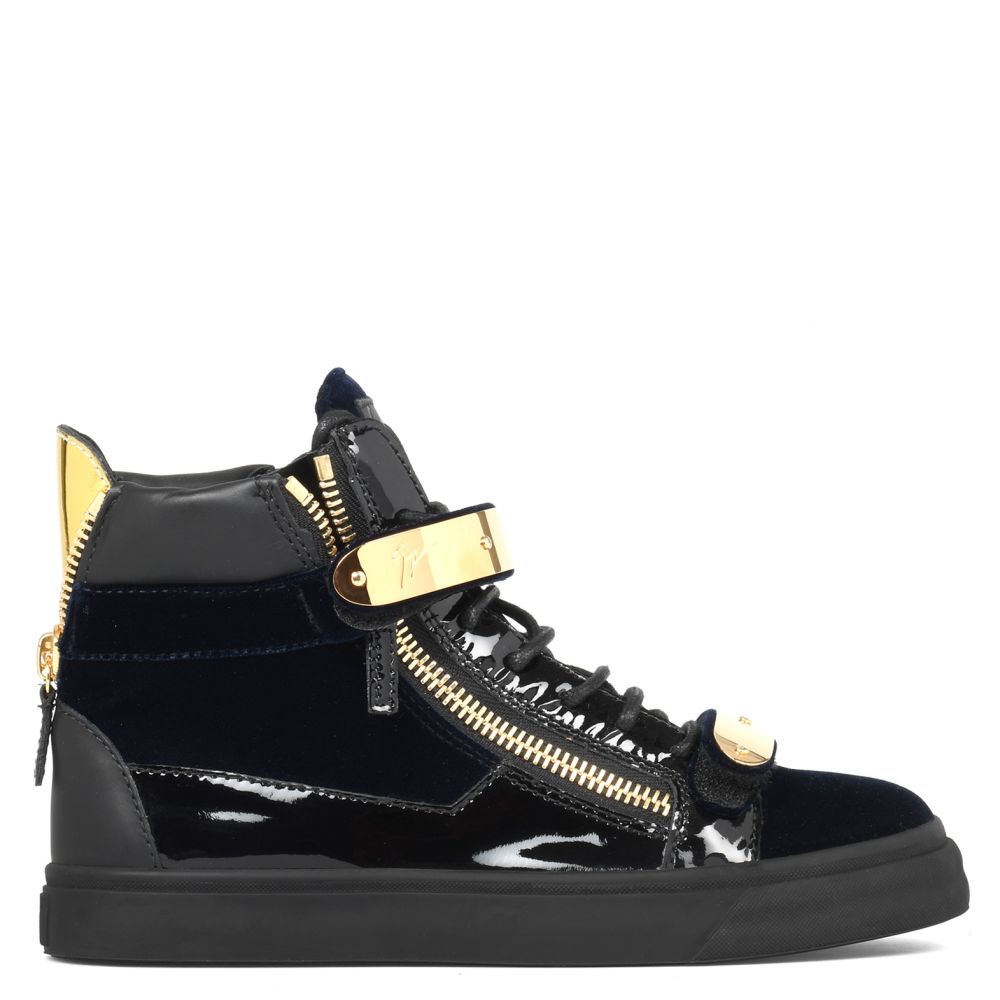 COBY - High top sneakers - Blue | Giuseppe Zanotti ® Outlet US