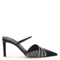 GIUSEPPE ZANOTTI 黒 クリスタルフラワー パンプス 37 難あり Giuseppe Zanotti Crystal Embellished Pumps - Size 36.5
