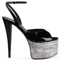 靴 herlipto Trois Tweed Platform Sandals Shipping in late June] Trois Tweed Platform Sandals